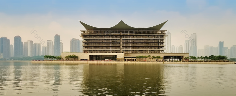 艺术剧院复古建筑物城市标志,高清,摄影图,摄影图片,图片大全,摄影图免费下载